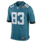 Men's Jacksonville Jaguars Jaylon Moore Teal Game Player Jersey
