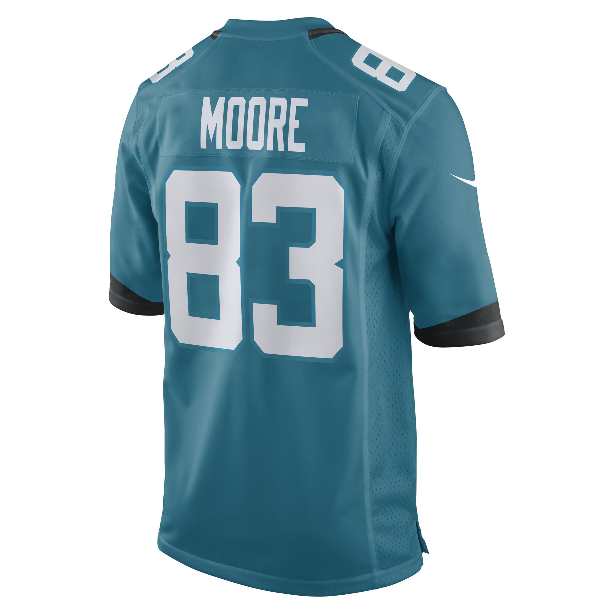 Men's Jacksonville Jaguars Jaylon Moore Teal Game Player Jersey
