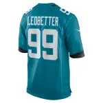 Men's Jacksonville Jaguars Jeremiah Ledbetter Teal Home Game Player Jersey