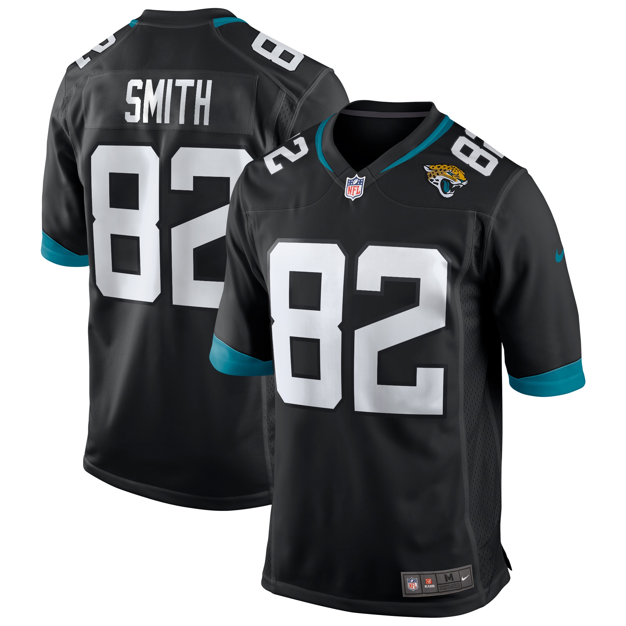 Men's Jacksonville Jaguars Jimmy Smith Black Game Retired Player Jersey