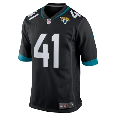 Men's Jacksonville Jaguars Josh Hines-Allen Black Alternate Player Game Jersey 02