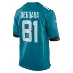 Men's Jacksonville Jaguars Josiah Deguara  Teal Team Game Jersey