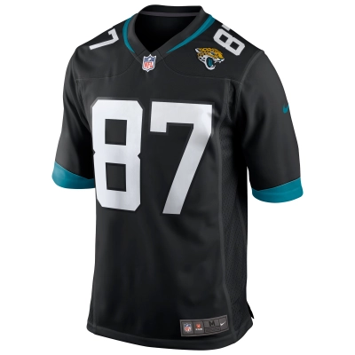 Men's Jacksonville Jaguars Keenan McCardell Black Game Retired Player Jersey 02