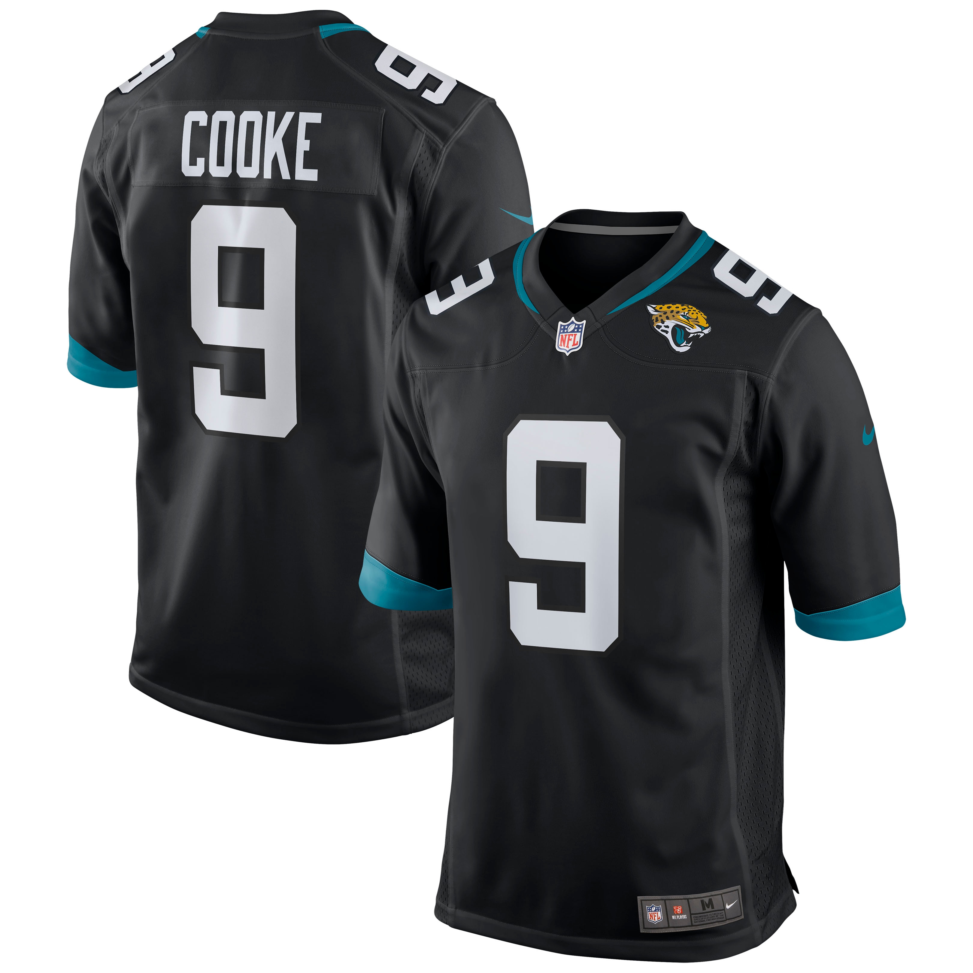 Men's Jacksonville Jaguars Logan Cooke Black Game Jersey