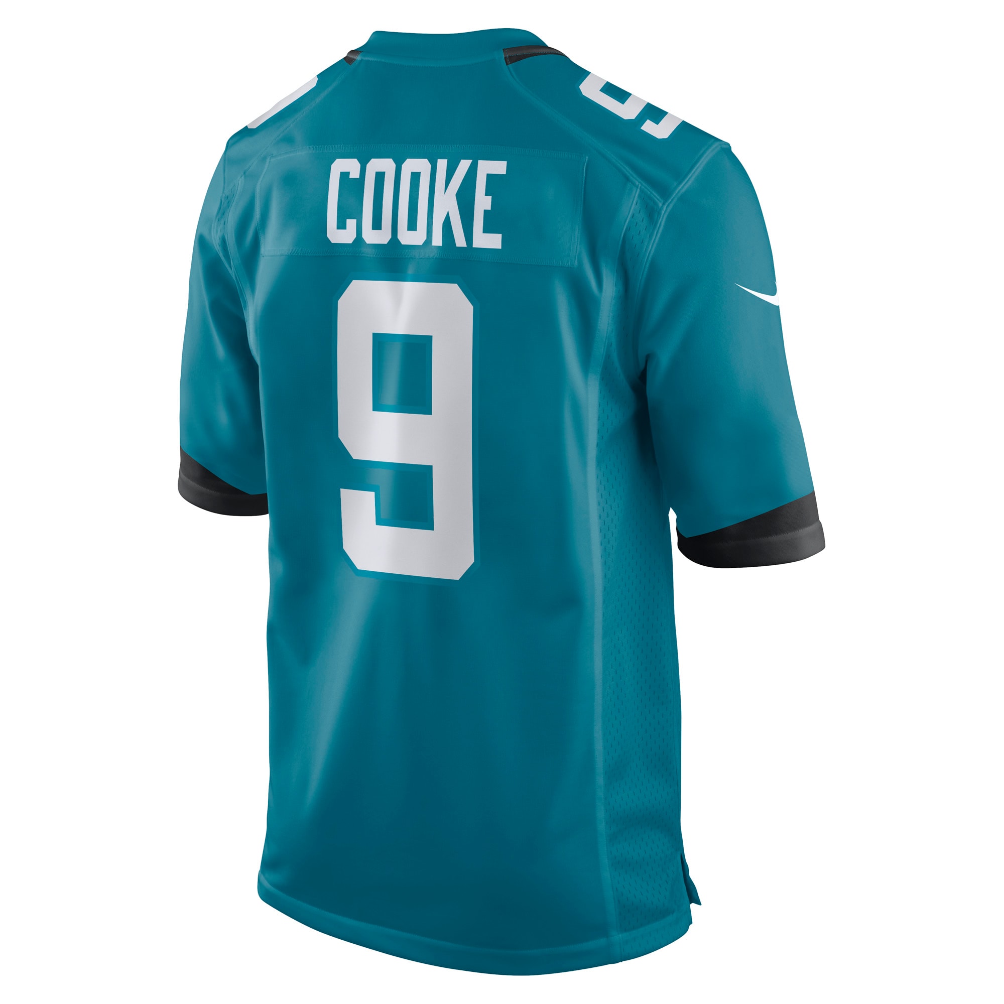 Men's Jacksonville Jaguars Logan Cooke Teal Game Jersey
