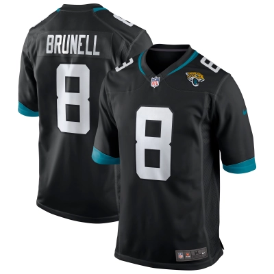 Men's Jacksonville Jaguars Mark Brunell Black Game Retired Player Jersey 01