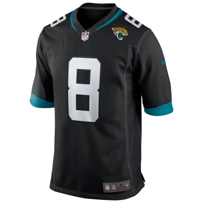 Men's Jacksonville Jaguars Mark Brunell Black Game Retired Player Jersey 02