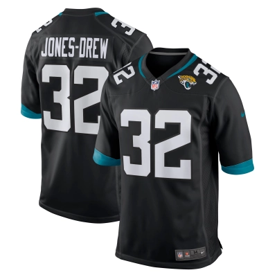 Men's Jacksonville Jaguars Maurice Jones-Drew Black Game Retired Player Jersey 01