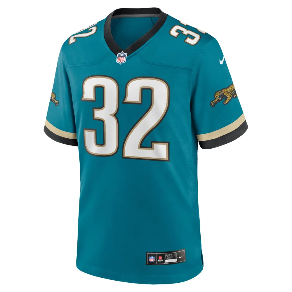 Men's Jacksonville Jaguars Maurice Jones-Drew Teal Prowler Throwback Retired Player Game Jersey