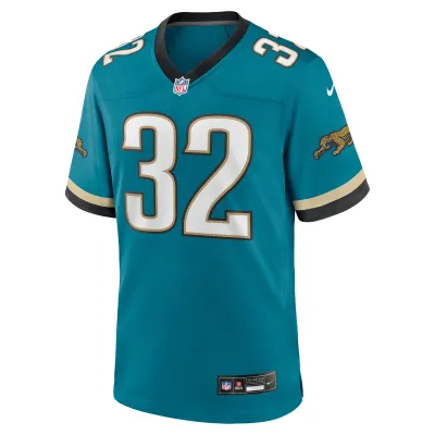 Men's Jacksonville Jaguars Maurice Jones-Drew Teal Prowler Throwback Retired Player Game Jersey 02