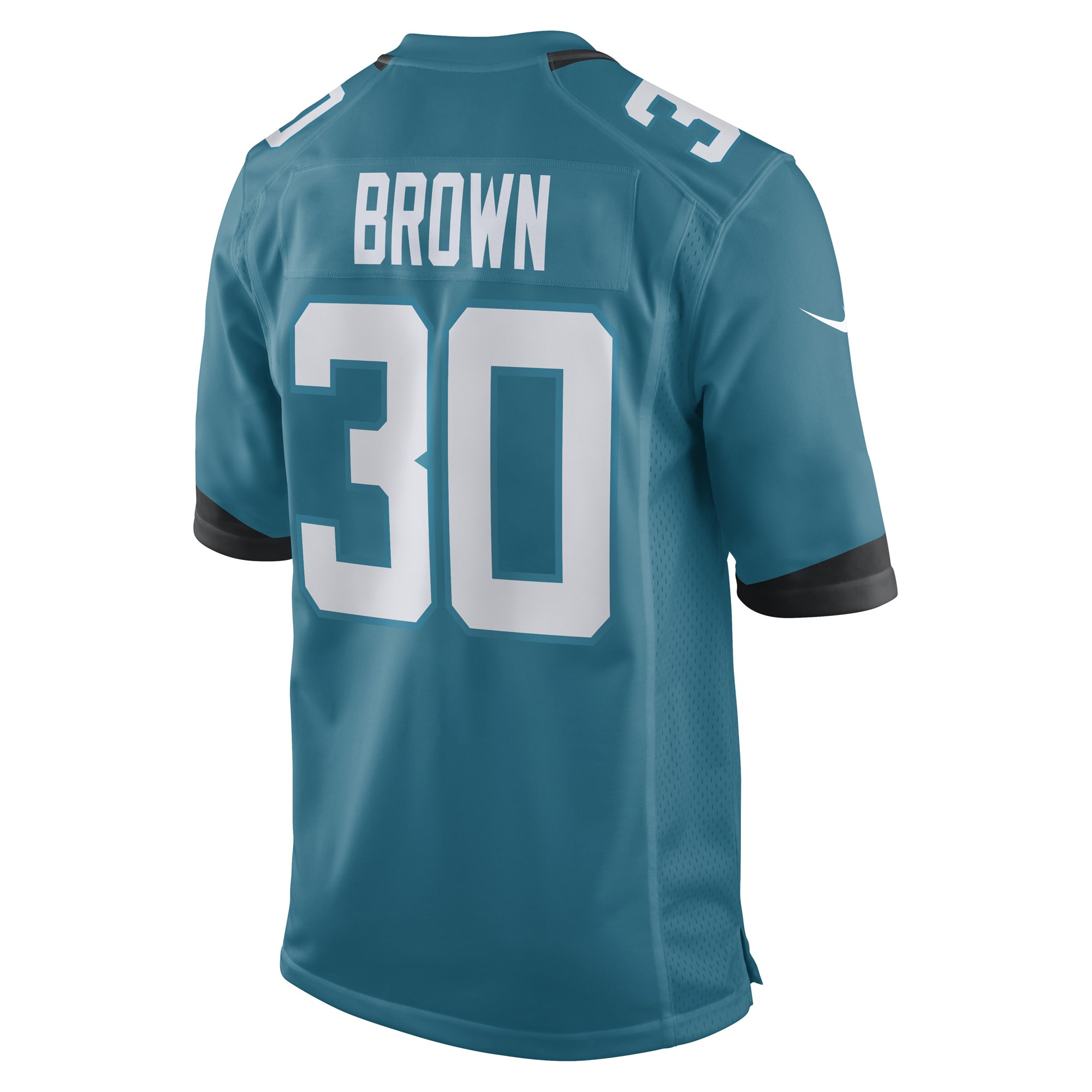 Men's Jacksonville Jaguars Montaric Brown Teal Game Player Jersey