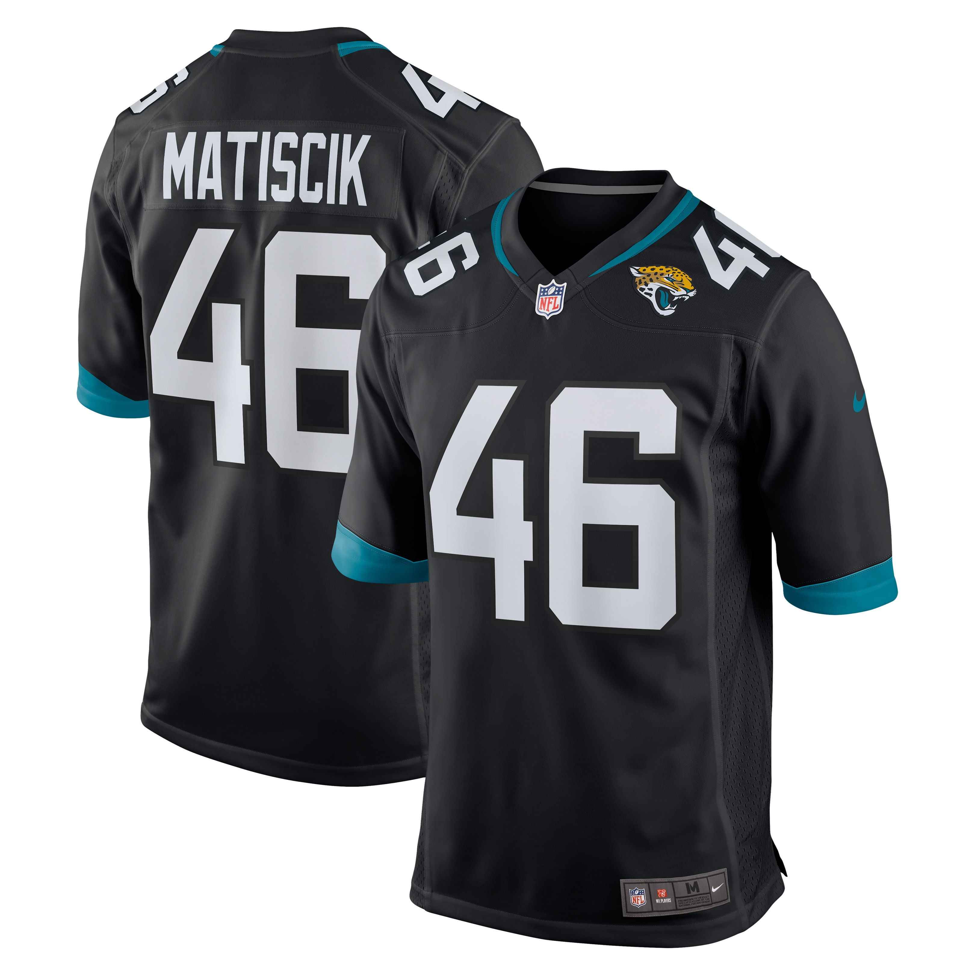 Men's Jacksonville Jaguars Ross Matiscik Black Game Jersey