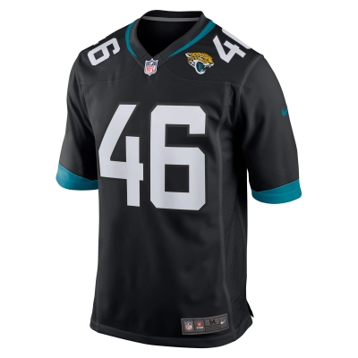 Men's Jacksonville Jaguars Ross Matiscik Black Game Jersey 02
