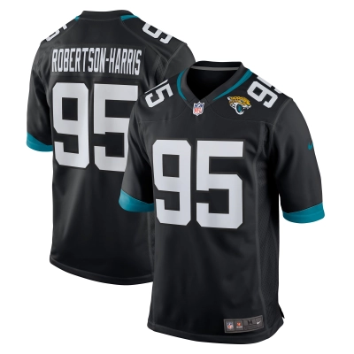 Men's Jacksonville Jaguars Roy Robertson-Harris Black Game Jersey 01