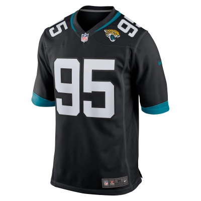 Men's Jacksonville Jaguars Roy Robertson-Harris Black Game Jersey 02