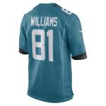 Men's Jacksonville Jaguars Seth Williams Teal Game Player Jersey