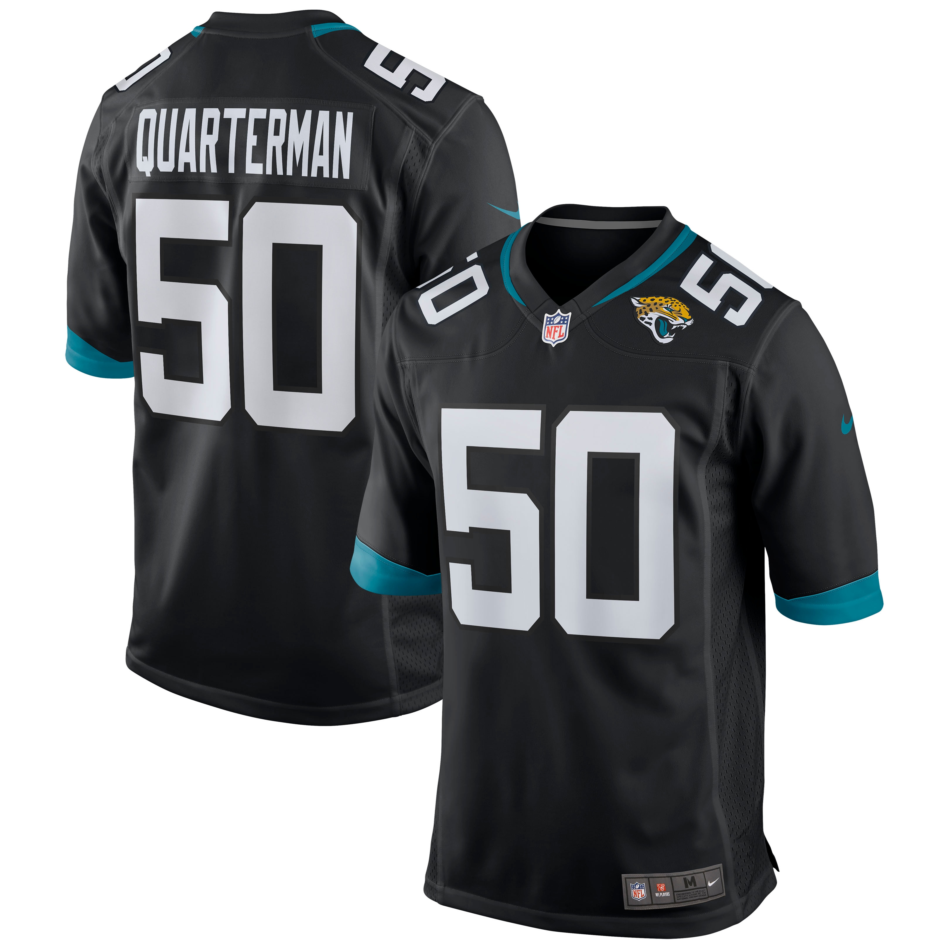 Men's Jacksonville Jaguars Shaquille Quarterman Black Game Jersey