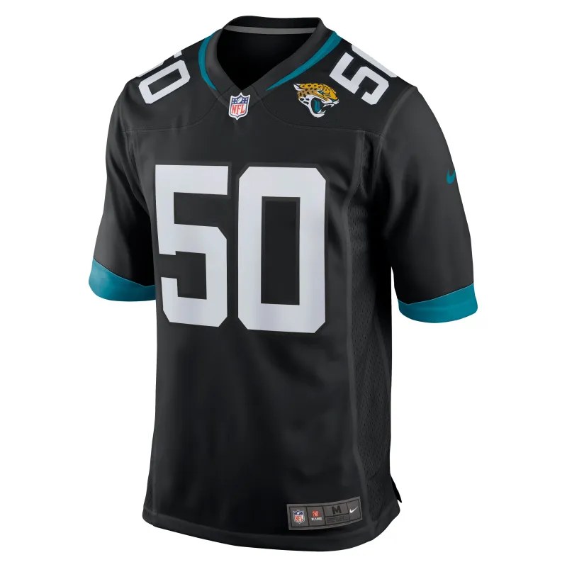 Men's Jacksonville Jaguars Shaquille Quarterman Black Game Jersey