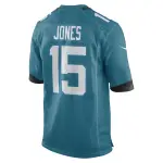 Men's Jacksonville Jaguars Tim Jones Teal Game Player Jersey