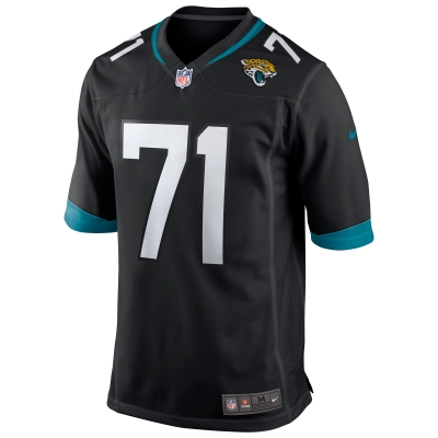 Men's Jacksonville Jaguars Tony Boselli Black Game Retired Player Jersey 02