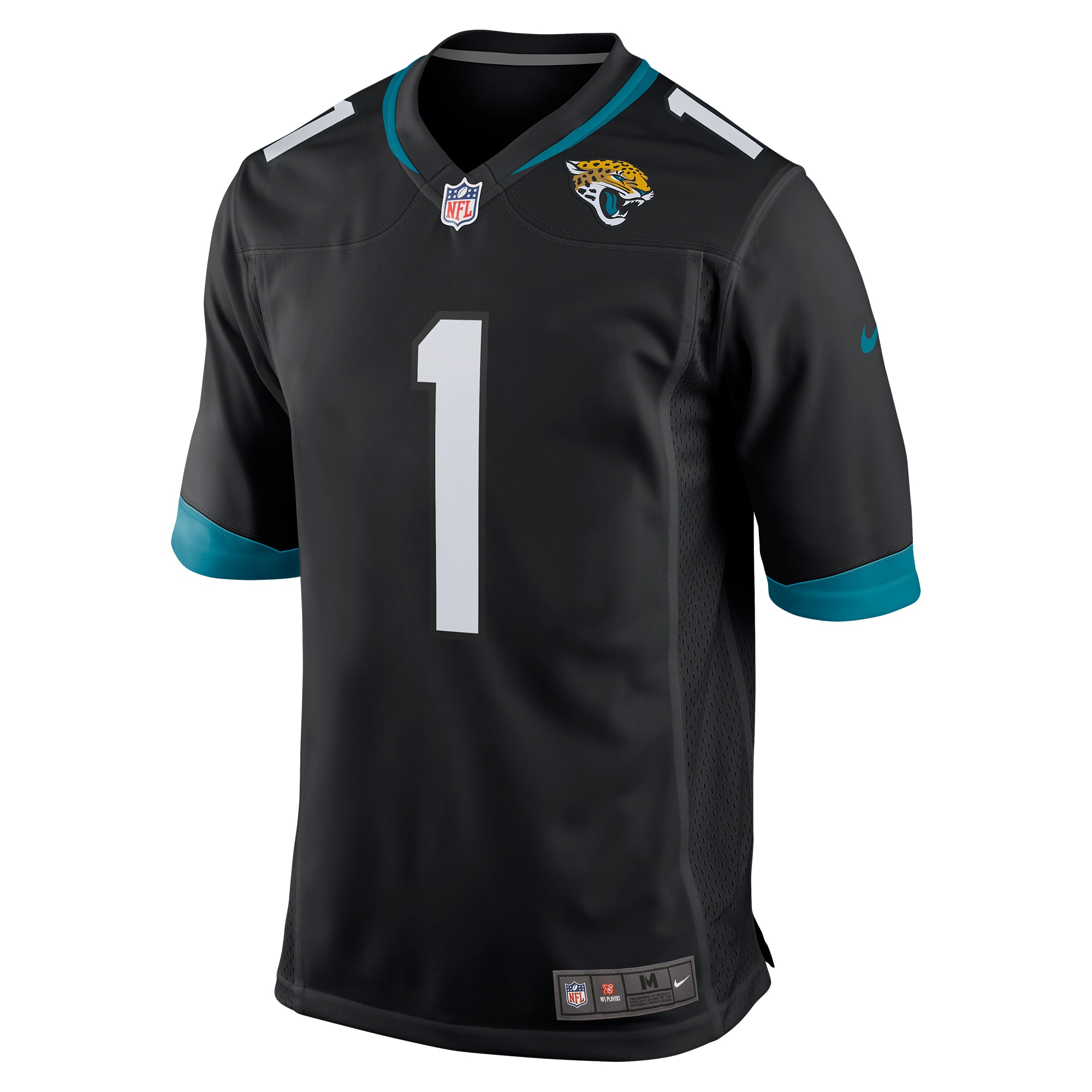 Men's Jacksonville Jaguars Travis Etienne Black Game Jersey