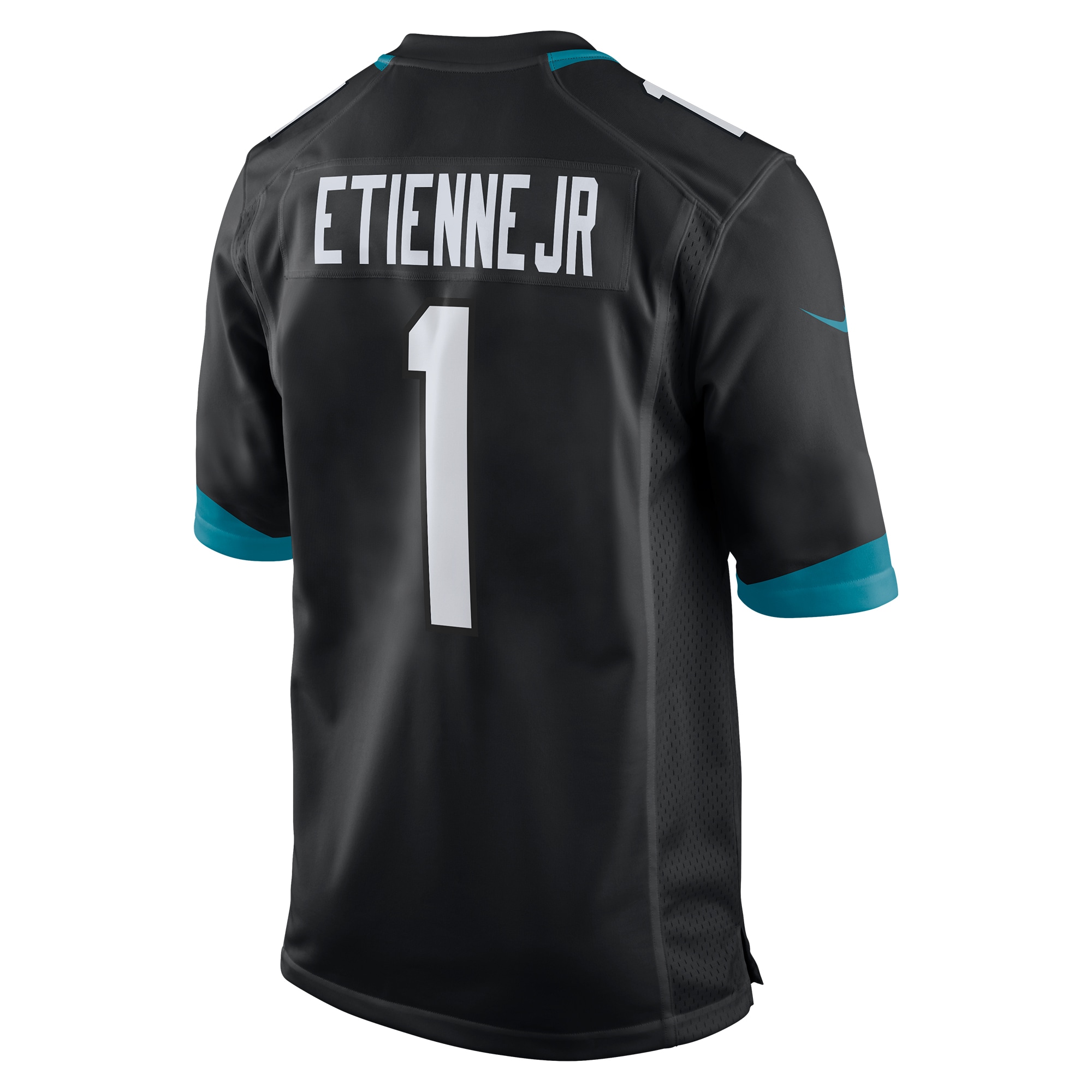 Men's Jacksonville Jaguars Travis Etienne Black Game Jersey