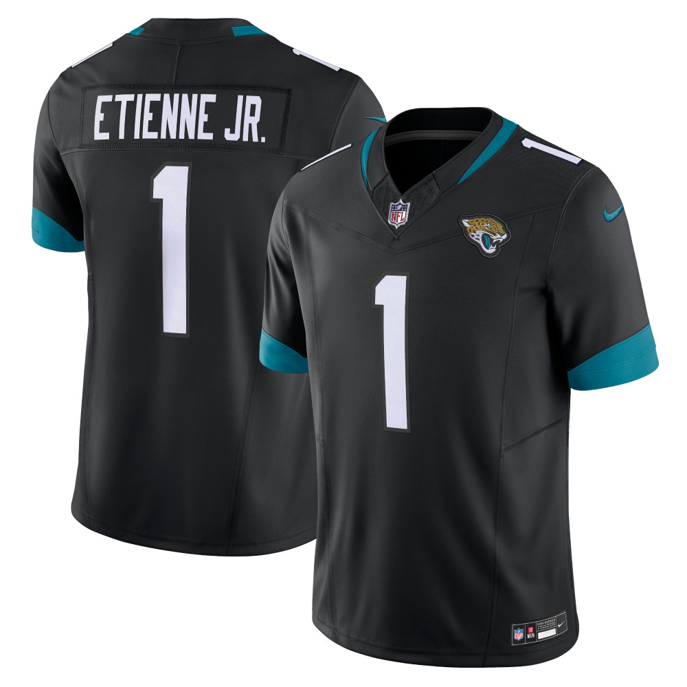 Men's Jacksonville Jaguars Travis Etienne Black Vapor F.U.S.E. Limited Jersey