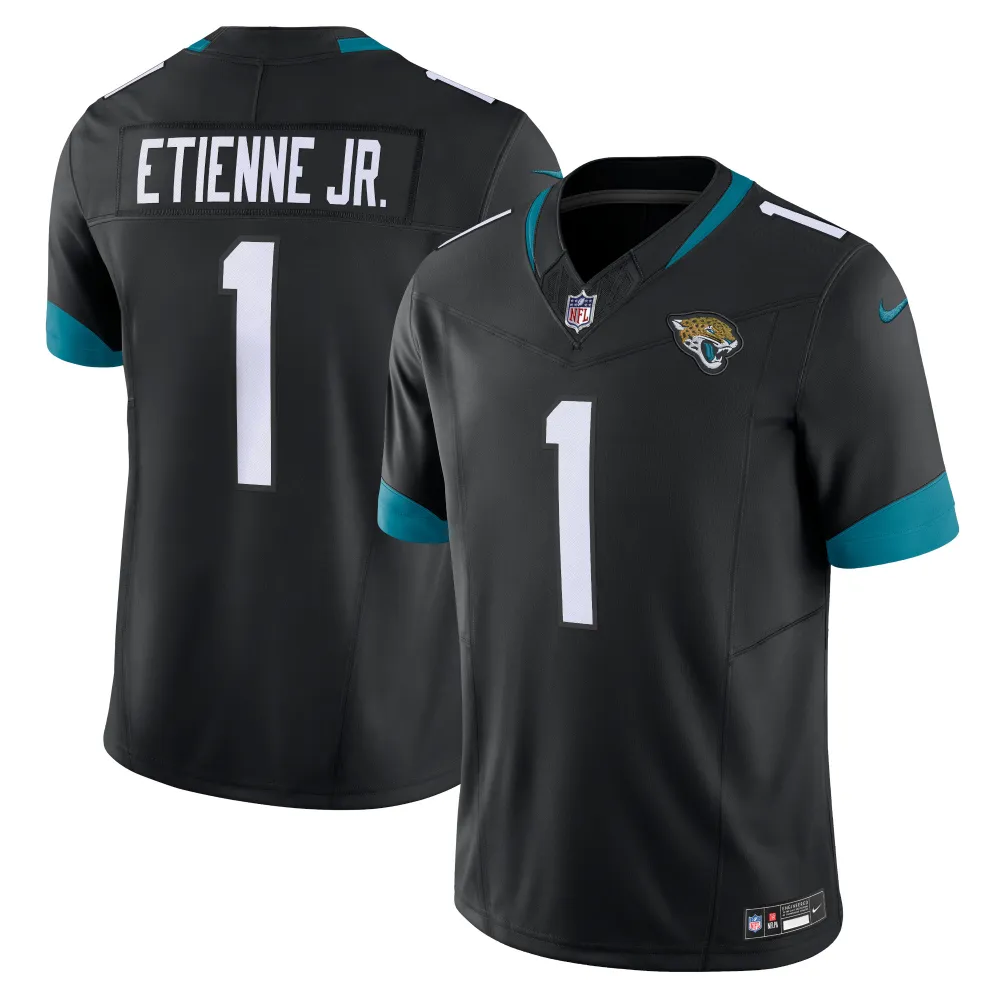 Men's Jacksonville Jaguars Travis Etienne Black Vapor F.U.S.E. Limited Jersey