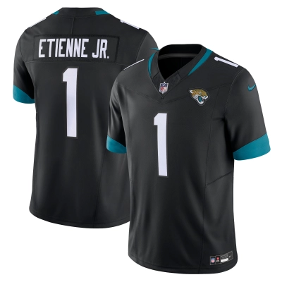 Men's Jacksonville Jaguars Travis Etienne Black Vapor F.U.S.E. Limited Jersey 01