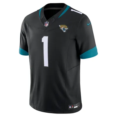 Men's Jacksonville Jaguars Travis Etienne Black Vapor F.U.S.E. Limited Jersey 02