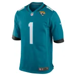 Men's Jacksonville Jaguars Travis Etienne Teal Game Jersey