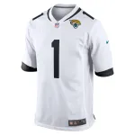 Men's Jacksonville Jaguars Travis Etienne Jr. White Game Player Jersey