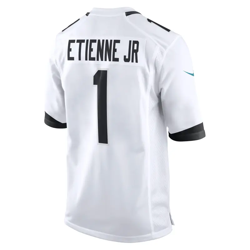 Men's Jacksonville Jaguars Travis Etienne Jr. White Game Player Jersey