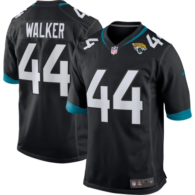 Men's Jacksonville Jaguars Travon Walker Black Player Game Jersey 01