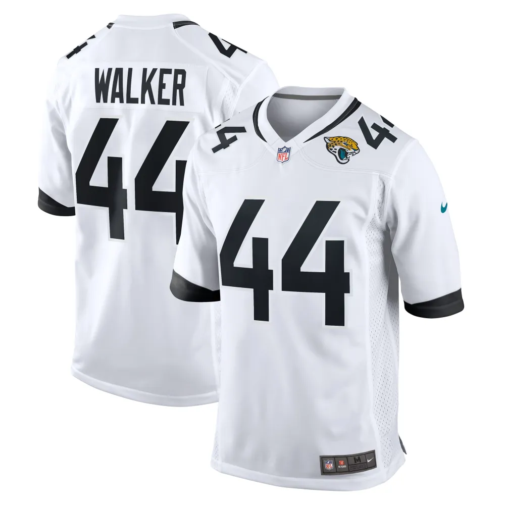 Men's Jacksonville Jaguars Travon Walker White Player Game Jersey