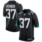 Men's Jacksonville Jaguars Tre Herndon Black Game Jersey