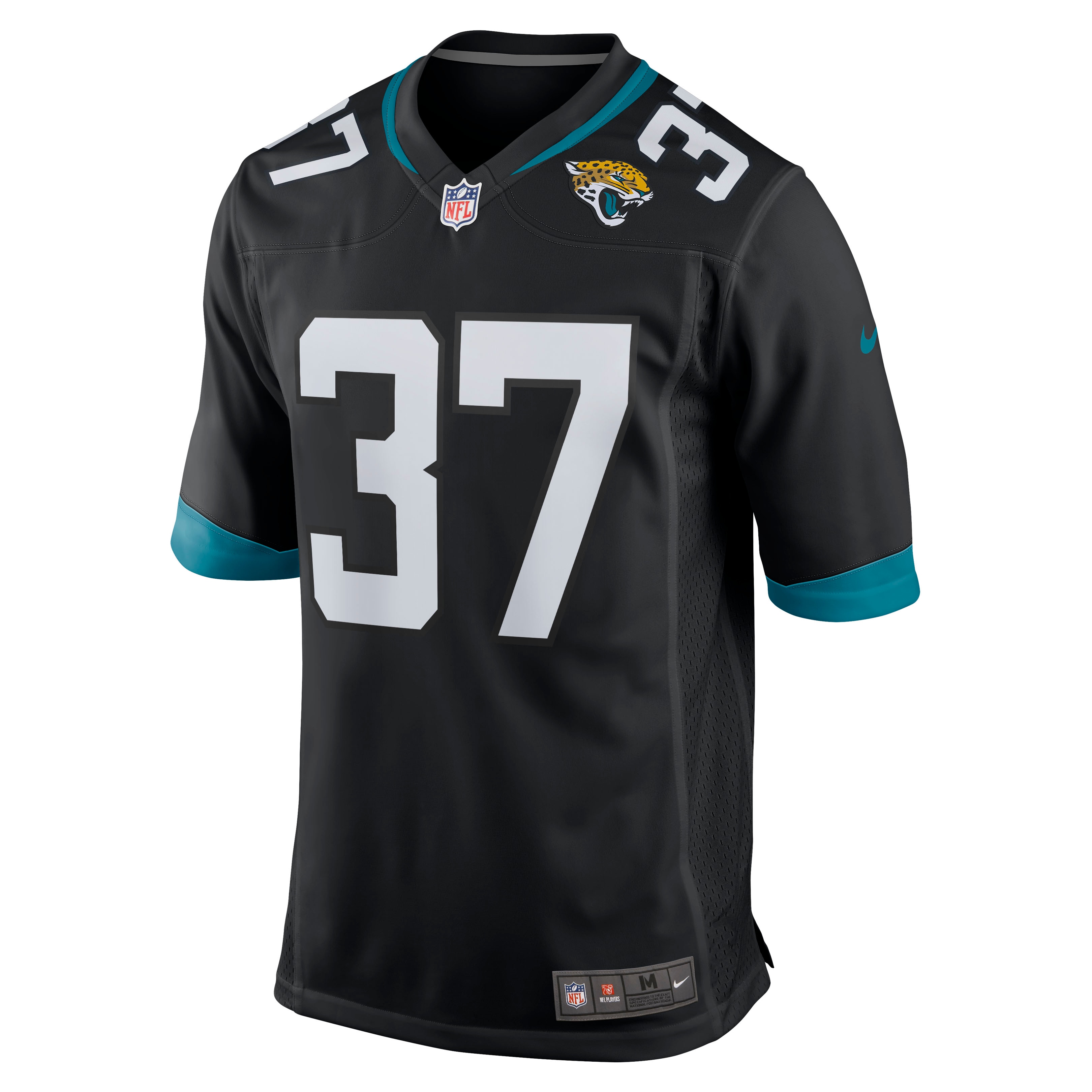 Men's Jacksonville Jaguars Tre Herndon Black Game Jersey