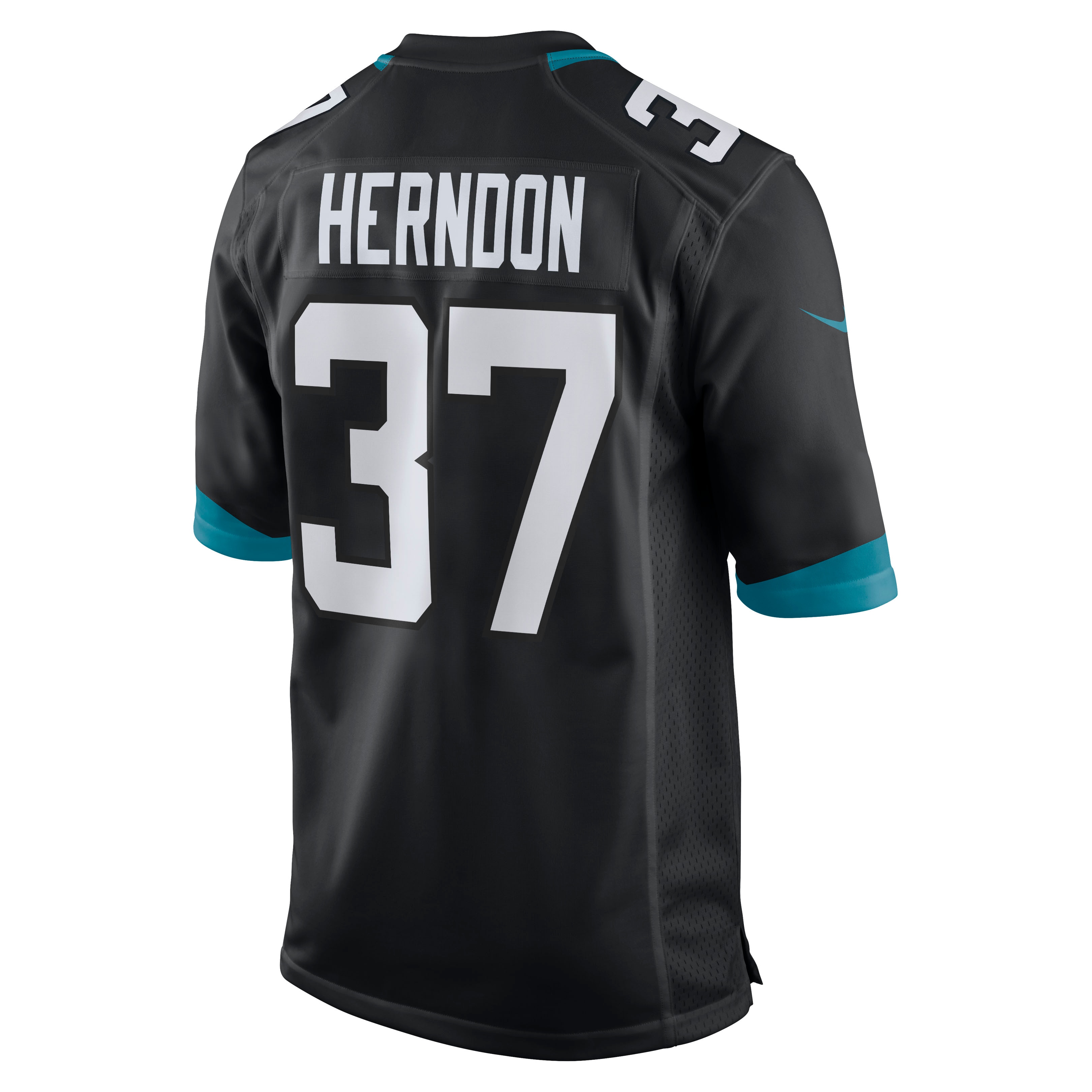 Men's Jacksonville Jaguars Tre Herndon Black Game Jersey