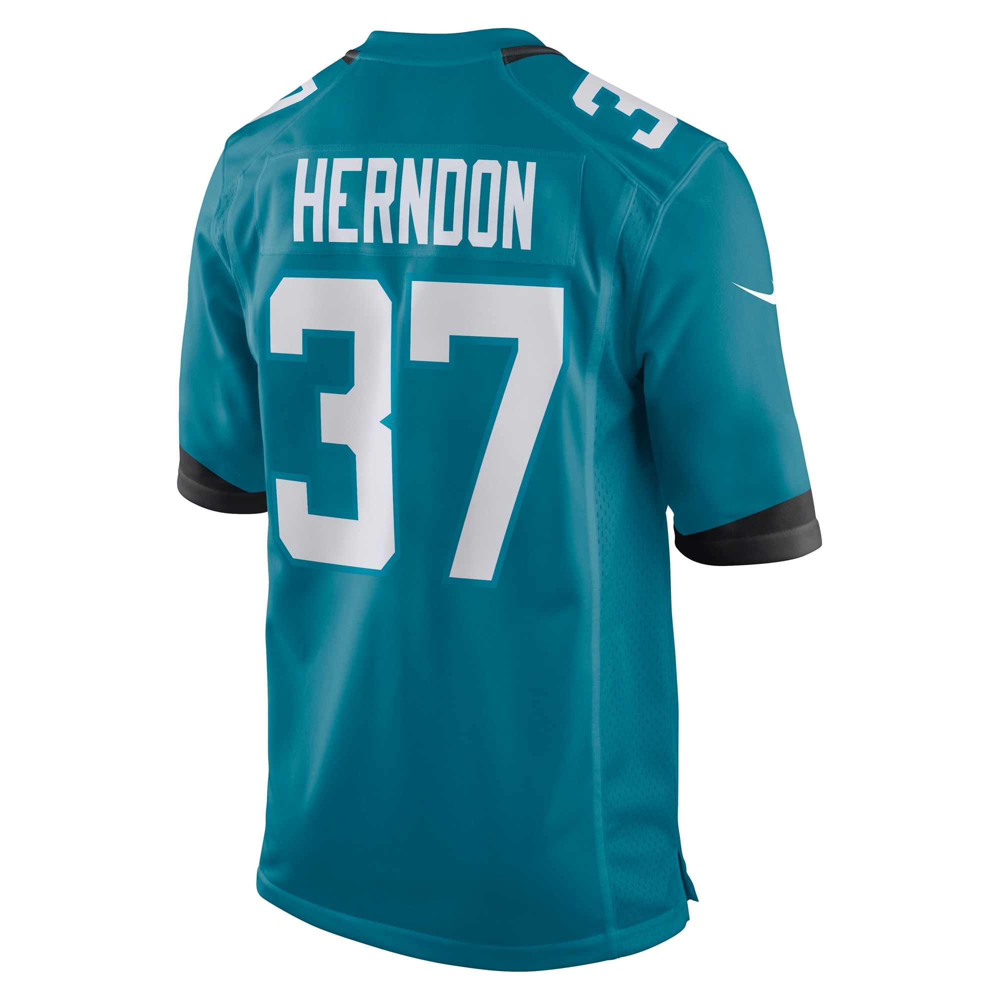 Men's Jacksonville Jaguars Tre Herndon Teal Game Jersey