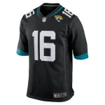 Men's Jacksonville Jaguars Trevor Lawrence Black Alternate Game Jersey