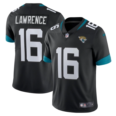Men's Jacksonville Jaguars Trevor Lawrence Black Alternate Vapor Limited Jersey 01