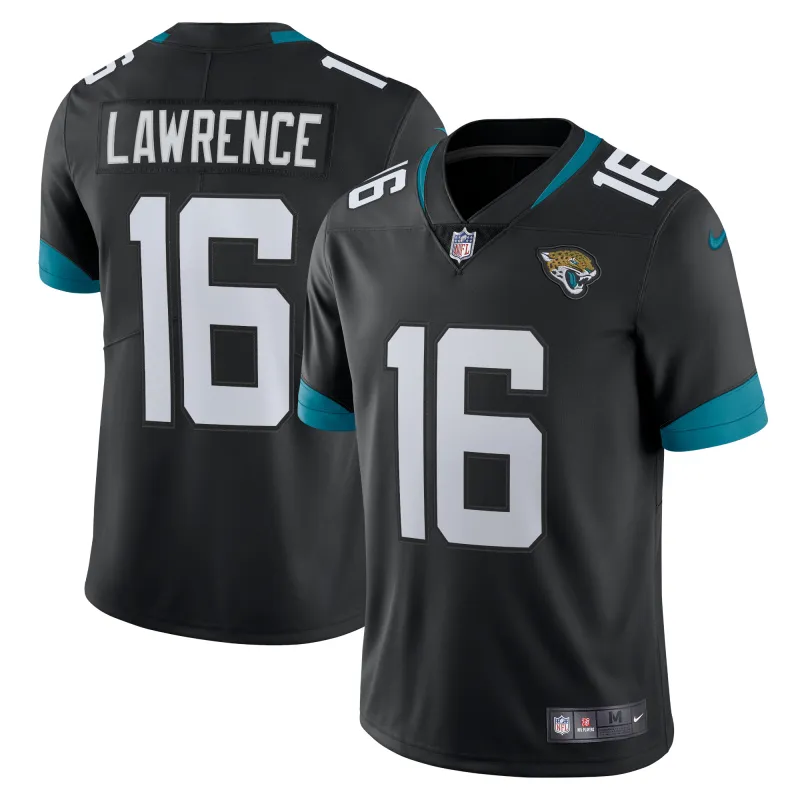 Men's Jacksonville Jaguars Trevor Lawrence Black Alternate Vapor Limited Jersey