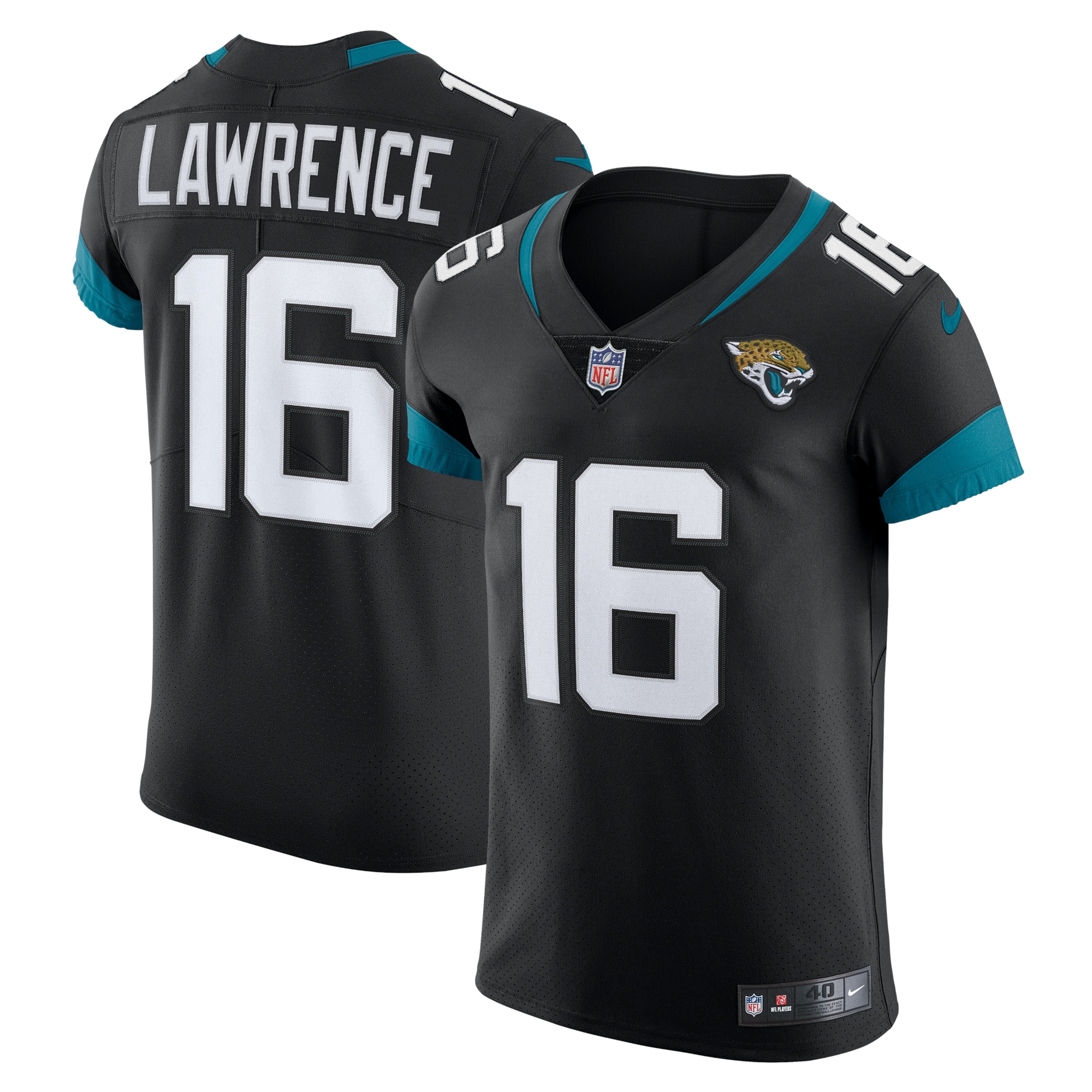Men's Jacksonville Jaguars Trevor Lawrence Black Vapor Elite Jersey