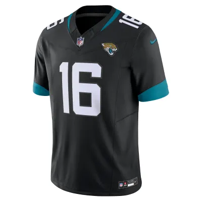 Men's Jacksonville Jaguars Trevor Lawrence Black Vapor F.U.S.E. Limited Jersey 02