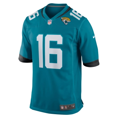 Men's Jacksonville Jaguars Trevor Lawrence Teal Home Game Jersey 02