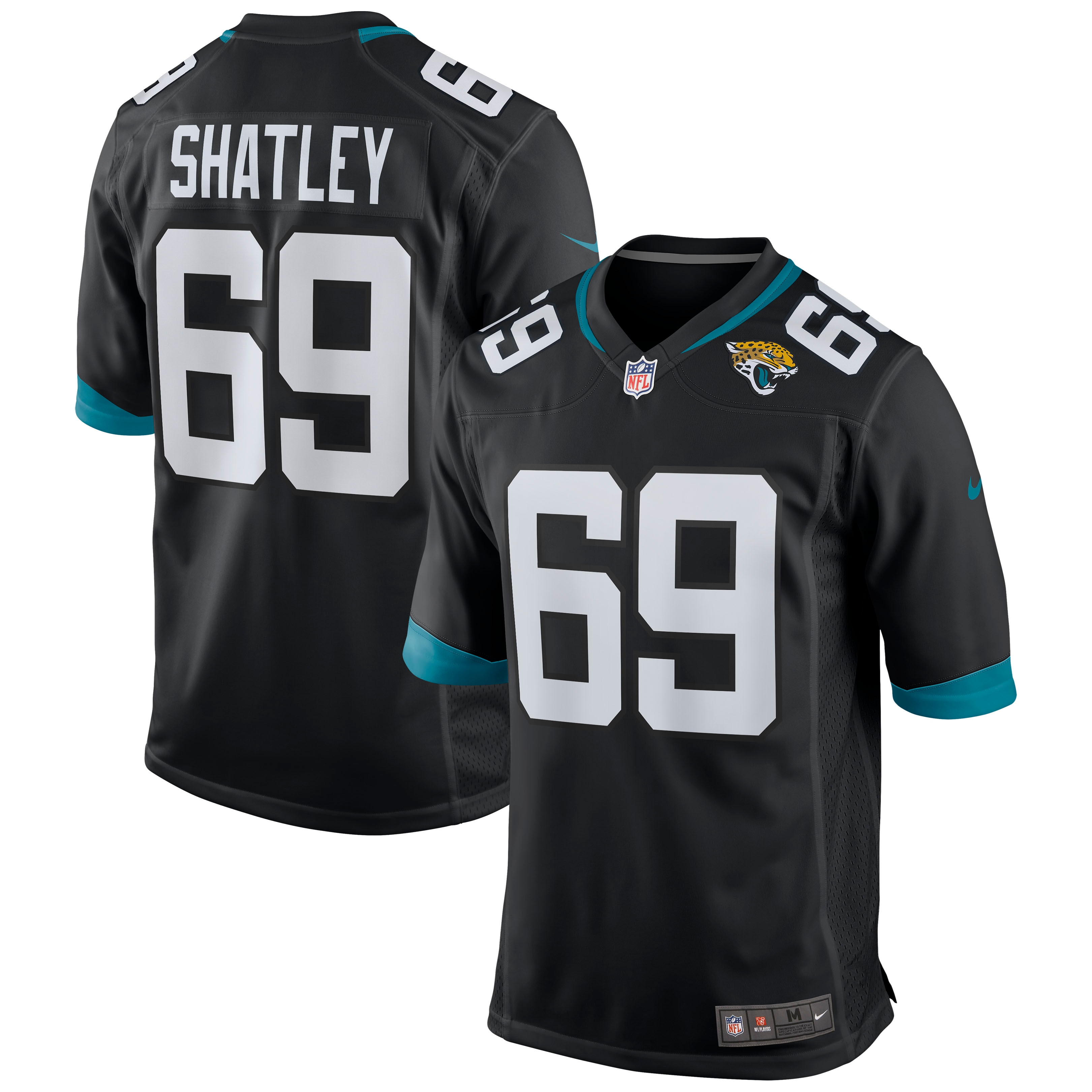 Men's Jacksonville Jaguars Tyler Shatley Black Game Jersey