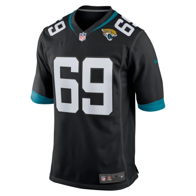 Men's Jacksonville Jaguars Tyler Shatley Black Game Jersey 02