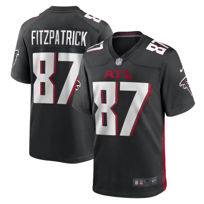 Men's John FitzPatrick Atlanta Falcons Black Game Player Jersey 01