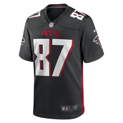 Men's John FitzPatrick Atlanta Falcons Black Game Player Jersey 02