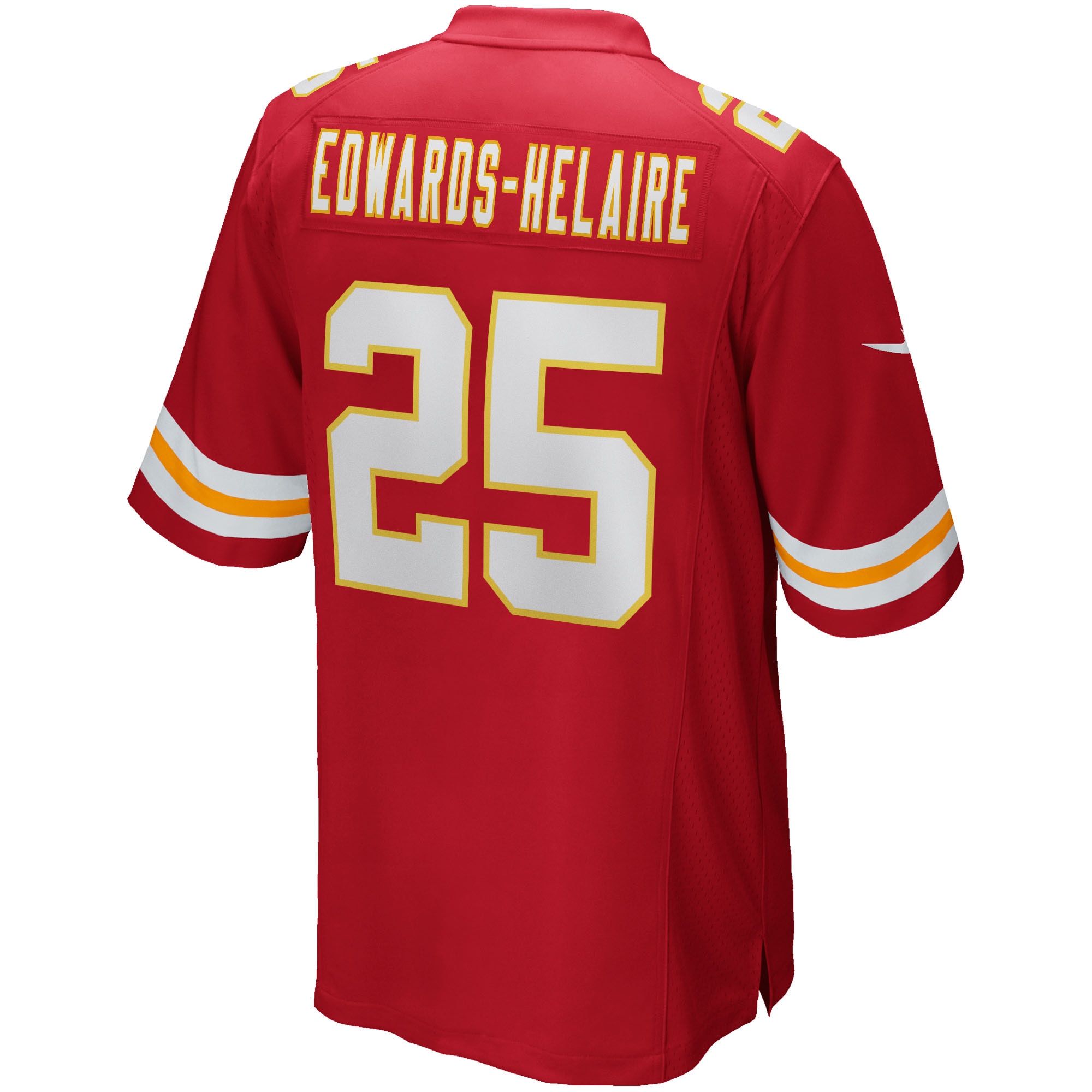 Men's Kansas City Chiefs Clyde Edwards-Helaire Red Player Game Jersey
